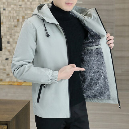 Trendy hættetrøjejakke til mænd