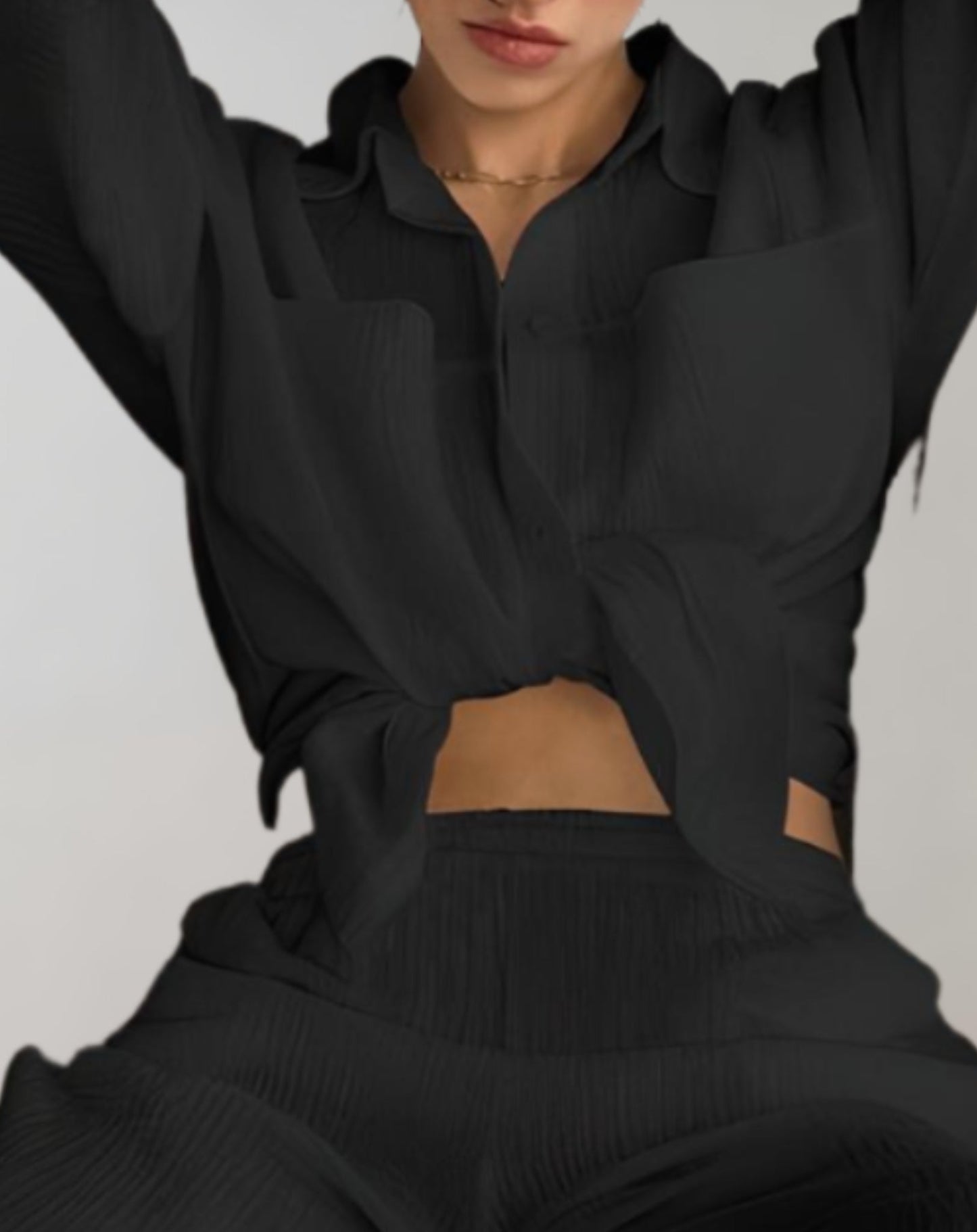 Ensfarvet loungesæt til kvinder