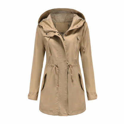 Vindtæt trenchcoat til kvinder