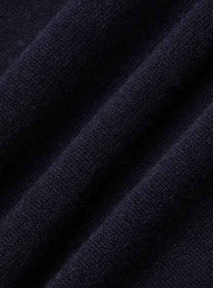 Blå sweater i premium uld