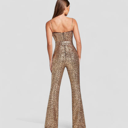 Afslappet jumpsuit med lange ben til kvinder