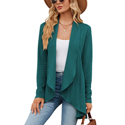 Letvægts-cardigan med åben front