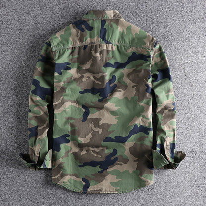 Herre camouflage skjorter