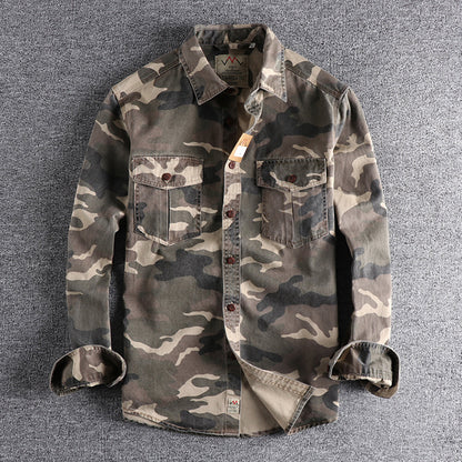 Herre camouflage skjorter