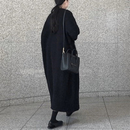 Strikket lang cardigan til kvinder