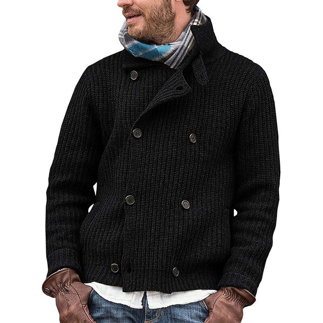 Strikket vintage-cardigan til mænd