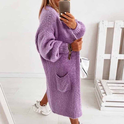 Overdimensioneret frakke med åben front