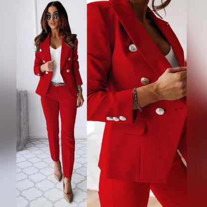 Elegant blazer- og buksesæt