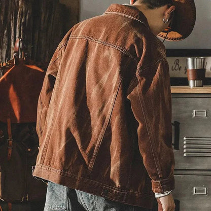 Retro herrejakke i westernstil
