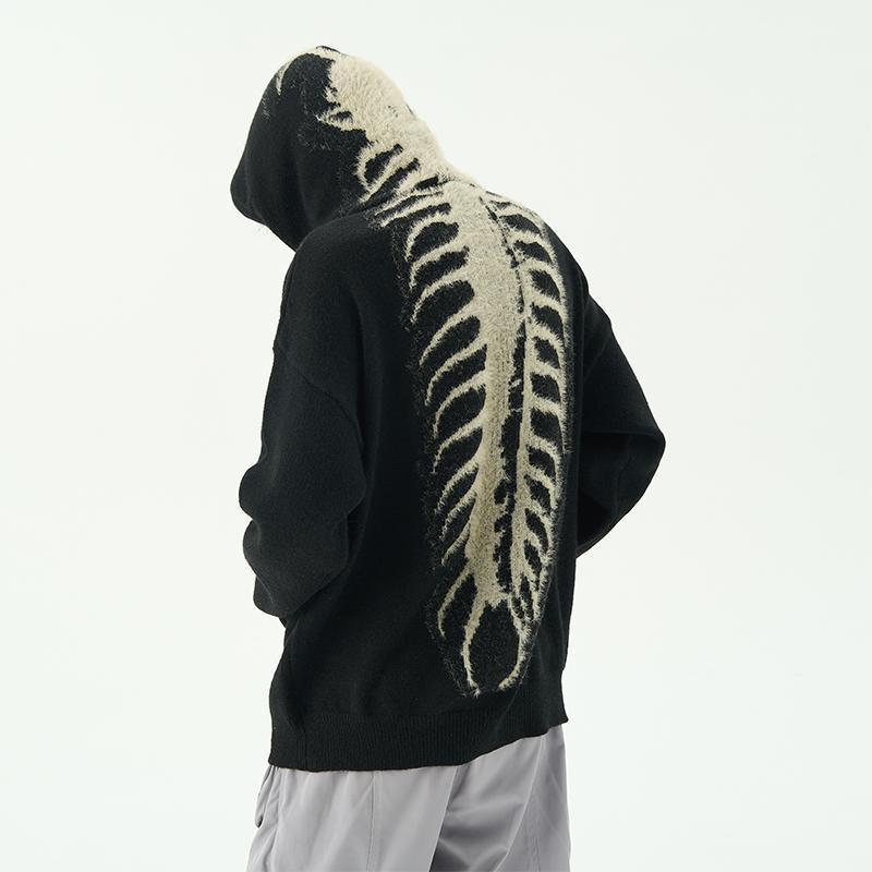 Knitted centipede hoodie til mænd