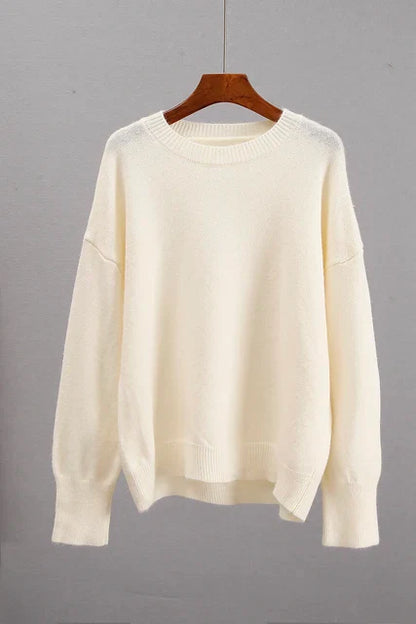 Basic kashmir-sweater til damer