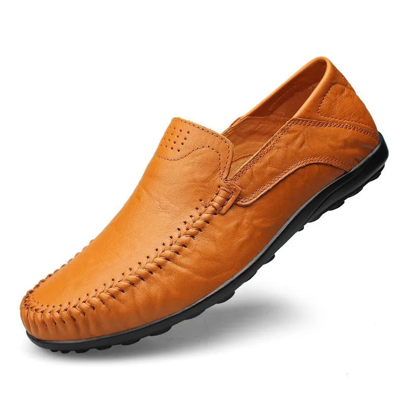Smarte loafers i læder til mænd