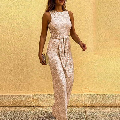 Skinnende jumpsuit til kvinder