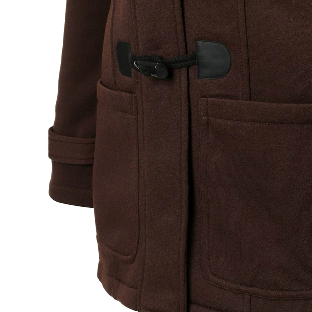 Hættetrøje i fårepels vindtæt jakke