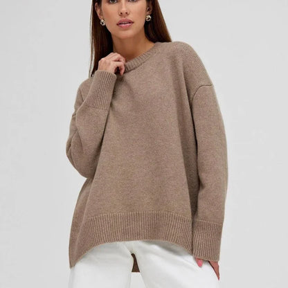 Basic kashmir-sweater til damer
