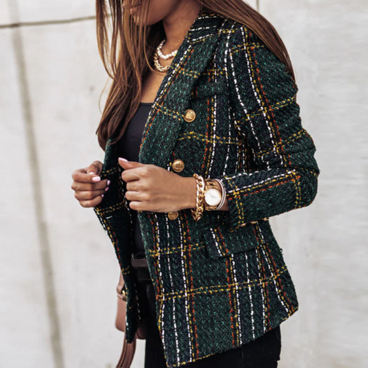 Chic ternet blazer til kvinder