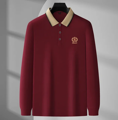 Luksus langærmet poloshirt til mænd