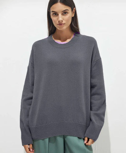 Basic kashmir-sweater til damer