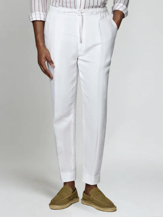 Seaside Linen Hvid Herrebukser