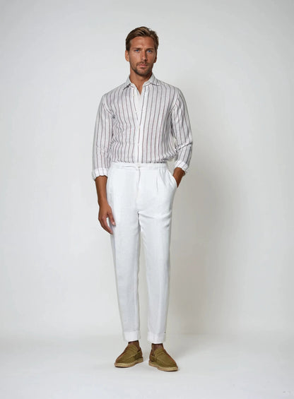 Seaside Linen Hvid Herrebukser