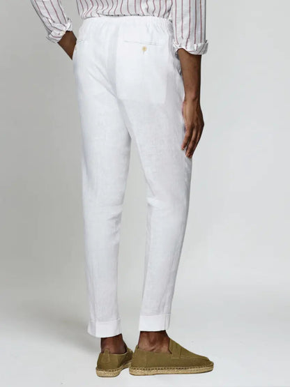 Seaside Linen Hvid Herrebukser