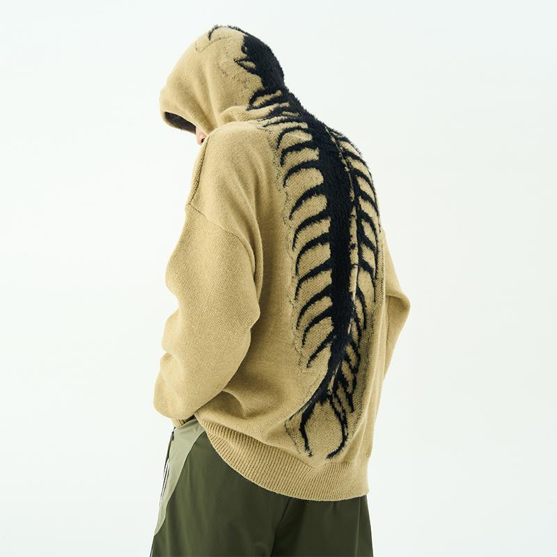 Knitted centipede hoodie til mænd