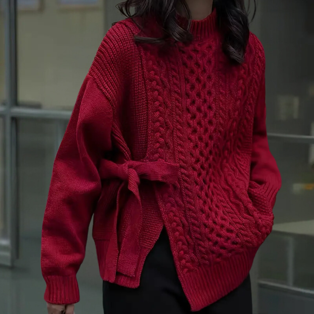 Elegant strikket sweater til kvinder