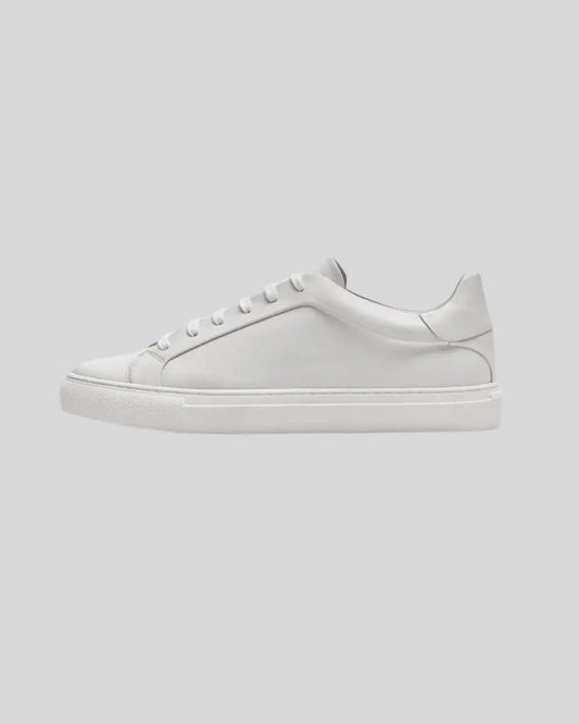 Leren Oxford hvide sneakers