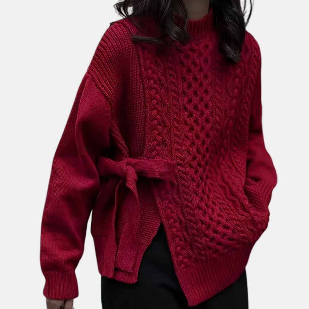 Elegant strikket sweater til kvinder