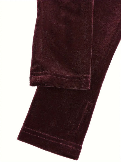 Jumpsuit i fløjl med hætte til kvinder