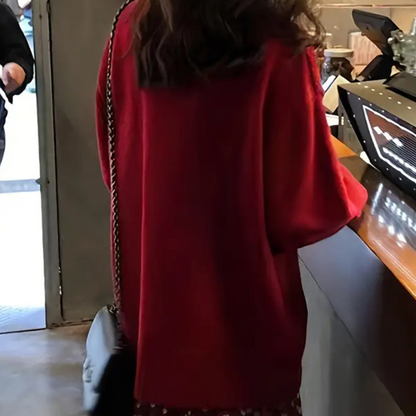 Elegant strikket sweater til kvinder