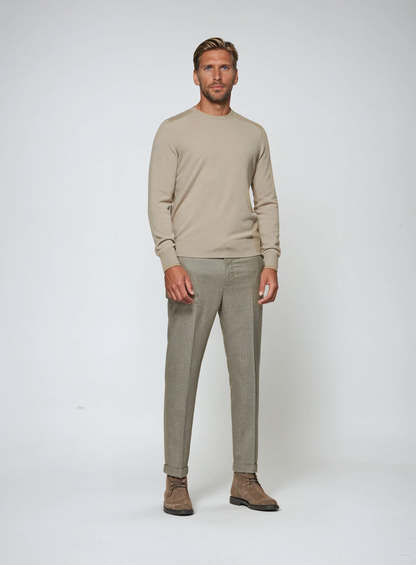 Premium beige sweater til mænd