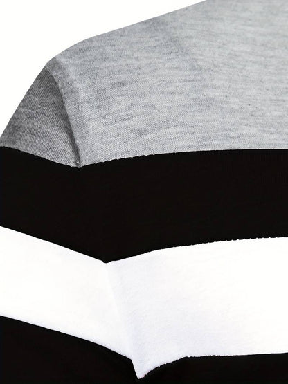 Langærmet poloshirt med lynlås til herrer