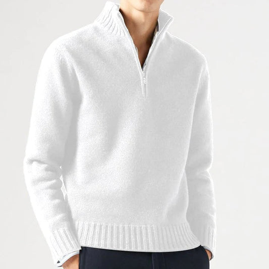Kashmir-sweater med col til mænd Vintertøj