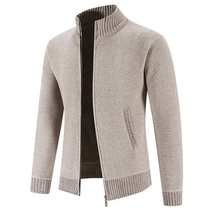 Strikket sweaterjakke til mænd Vintertøj