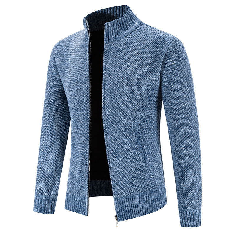 Strikket sweaterjakke til mænd Vintertøj