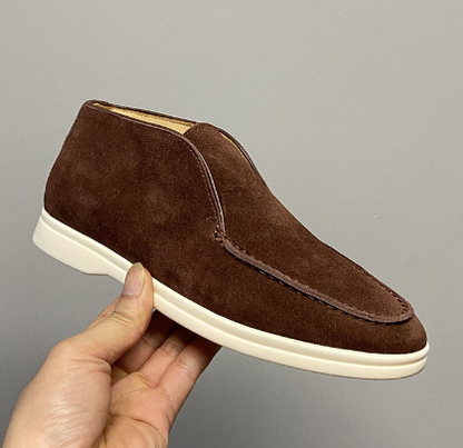 Stilfulde loafers i ruskind til mænd