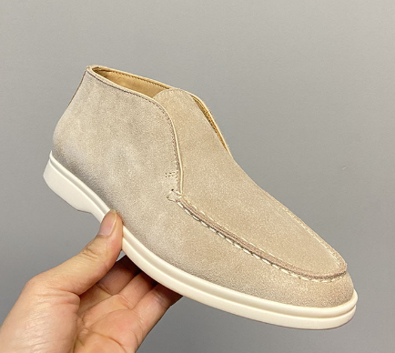 Stilfulde loafers i ruskind til mænd