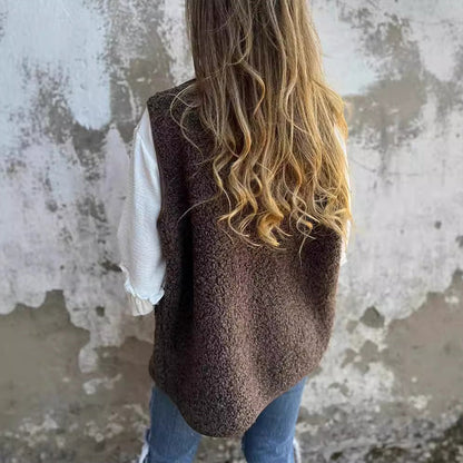 Cardigan med efterårsknapper til kvinder