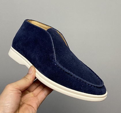 Stilfulde loafers i ruskind til mænd
