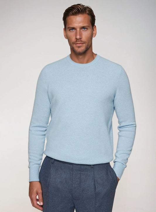 Premium Lyseblå sweater til mænd