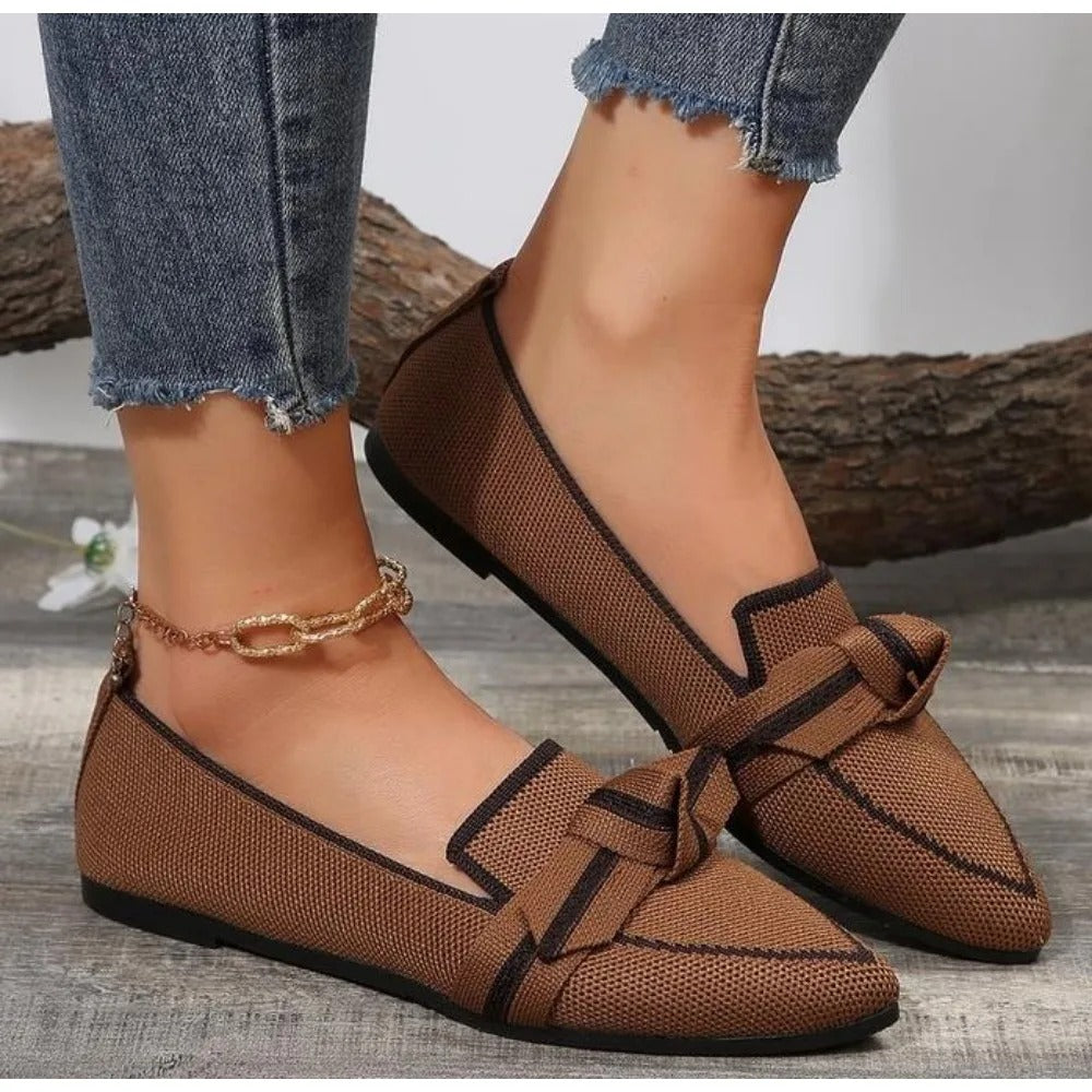 Knudemønster spidse dukkesko