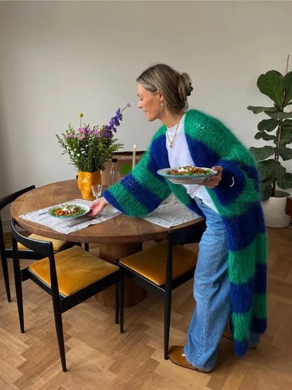 Oversized fluffy vest til kvinder