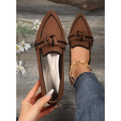 Knudemønster spidse dukkesko