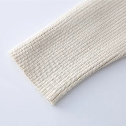 Elegant sæt med rullekrave og midi-nederdel til kvinder