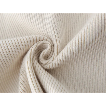 Elegant sæt med rullekrave og midi-nederdel til kvinder