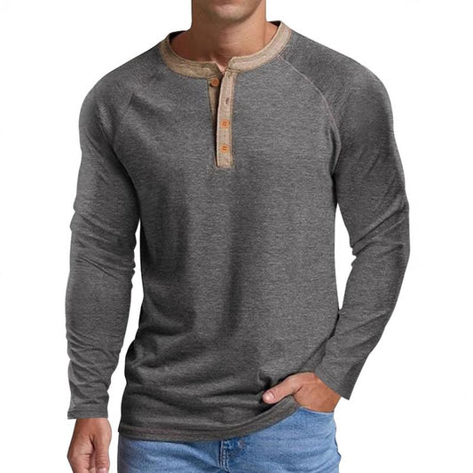 Farveblok langærmet T-shirt