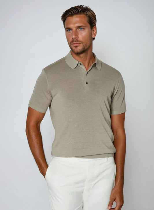 Premium khaki poloshirt