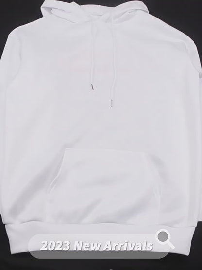 Sunset hvid hættetrøje