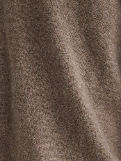 Lysebrun klassisk kashmir-polo